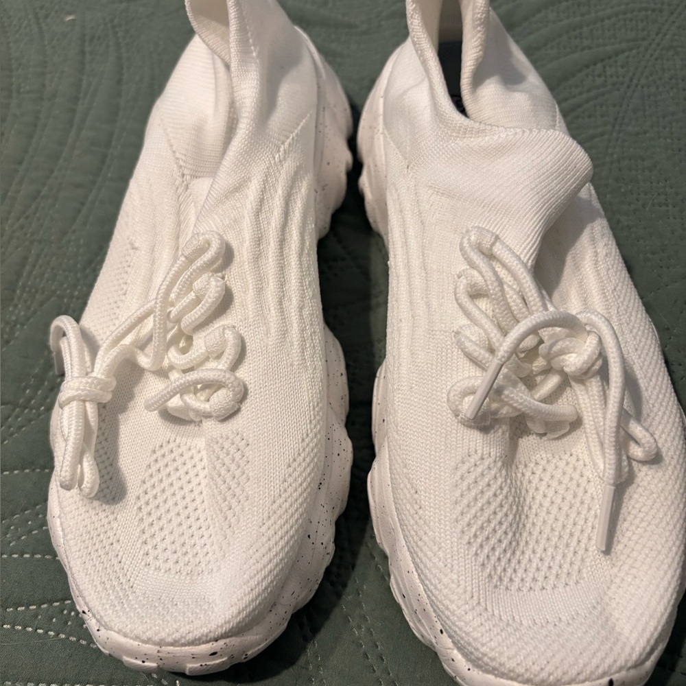 White Knit Slip-On Sneakers by Nurse Babe. Brand new, never worn.